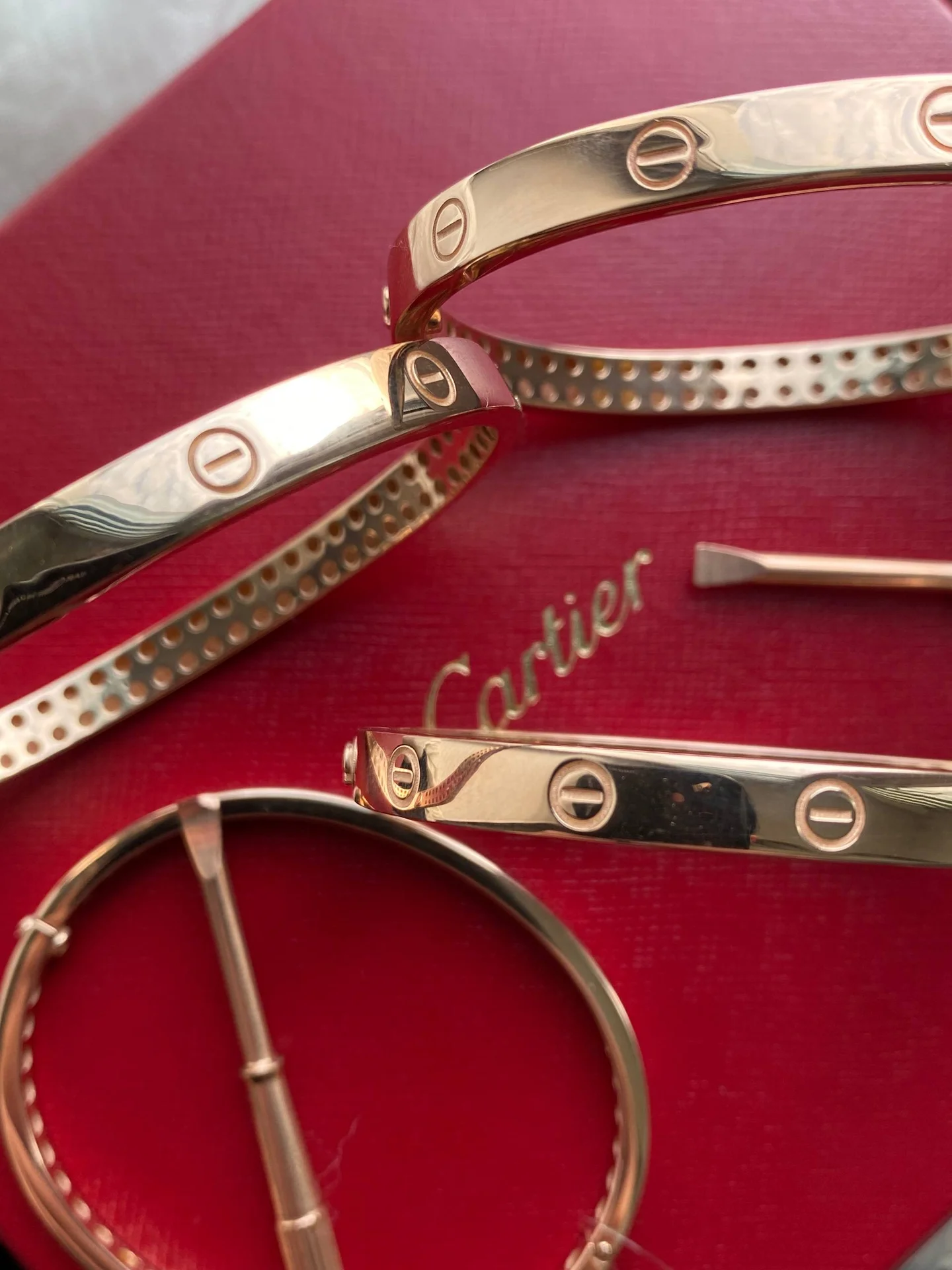 Браслет Cartier love золото 585 пробы - миниатюра 2