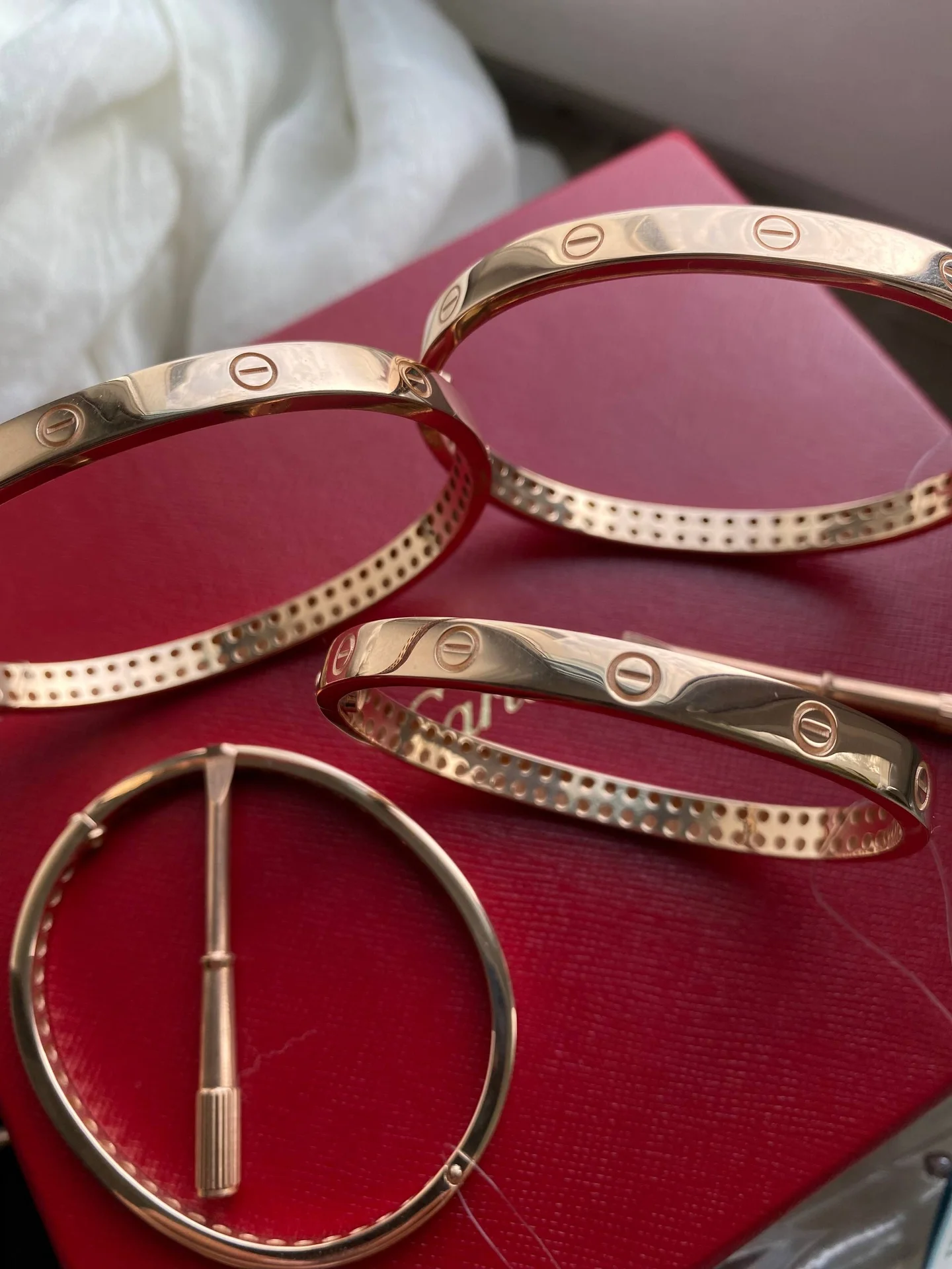 Браслет Cartier love золото 585 пробы - миниатюра 4