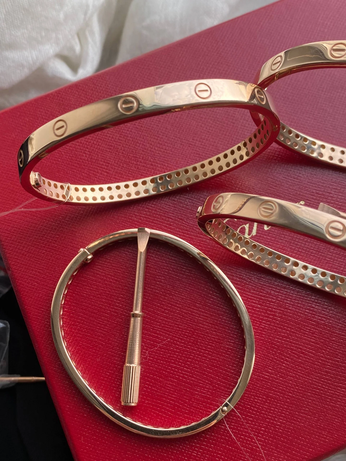 Браслет Cartier love золото 585 пробы - миниатюра 5