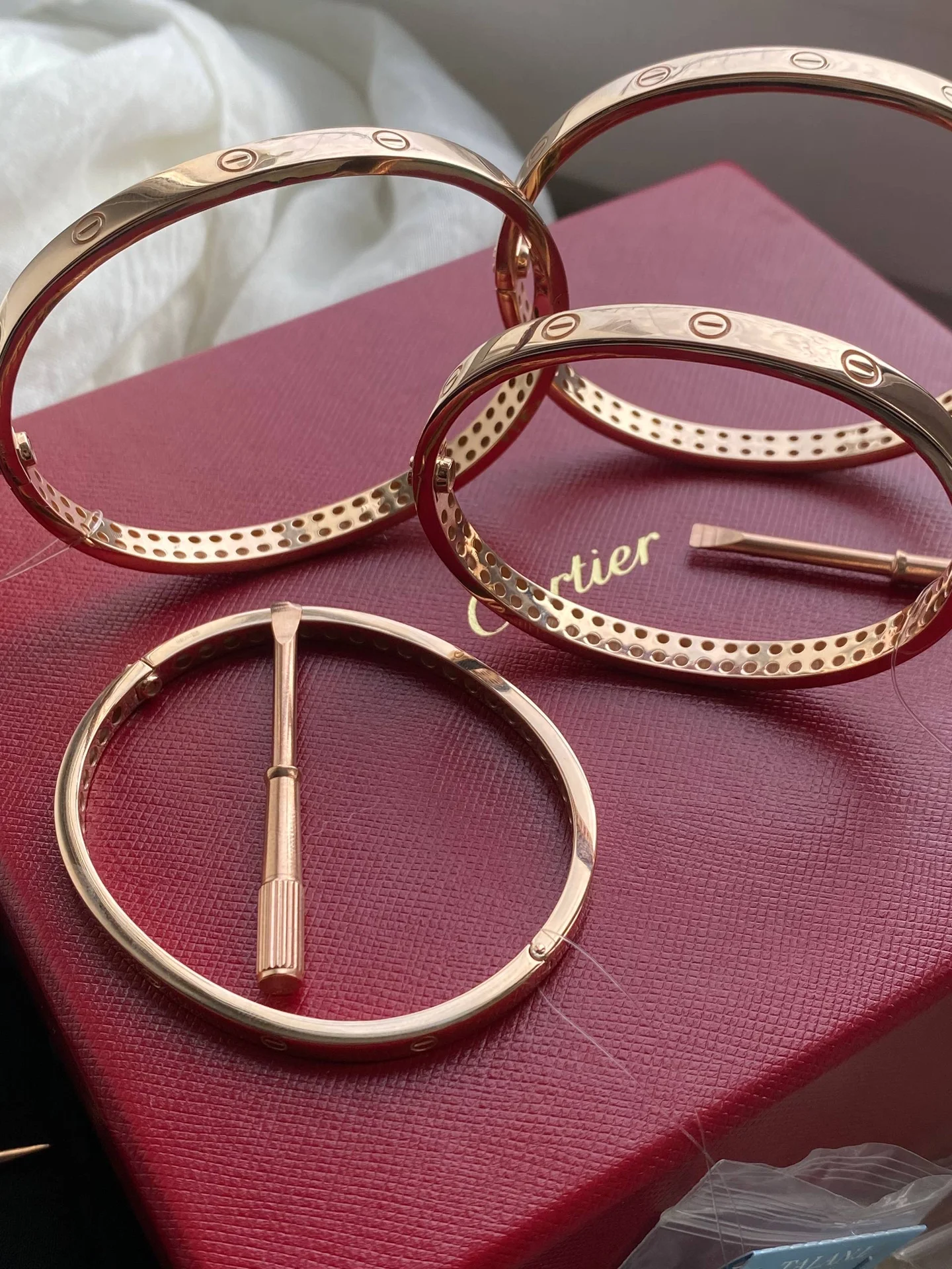 Браслет Cartier love золото 585 пробы - миниатюра 6