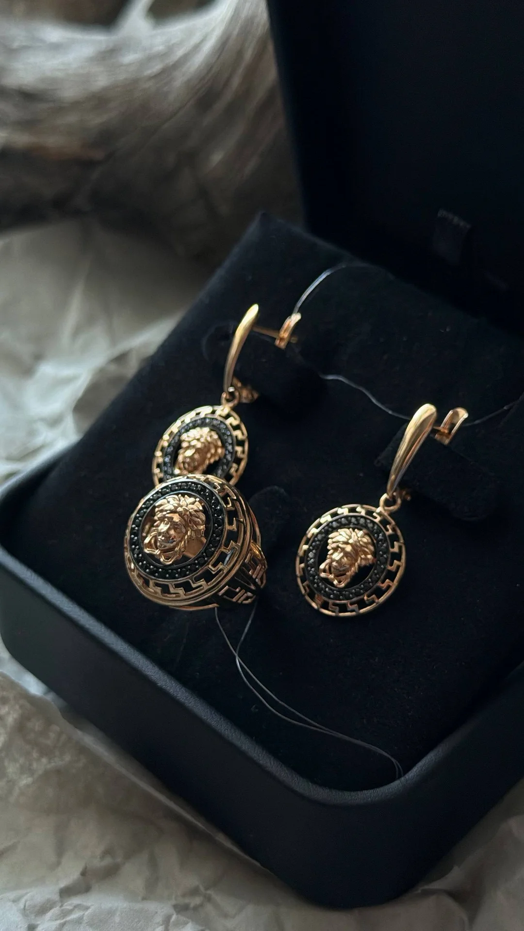 золотой комплект Versace 585 пробы - миниатюра 7