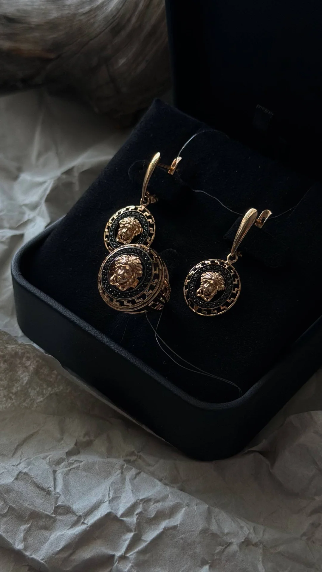 золотой комплект Versace 585 пробы - миниатюра 8