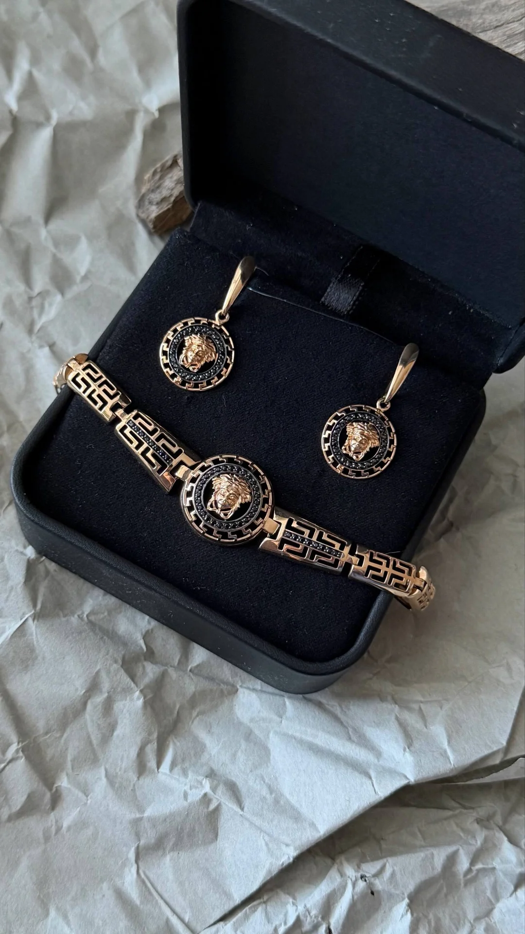 золотой комплект Versace 585 пробы - миниатюра 10
