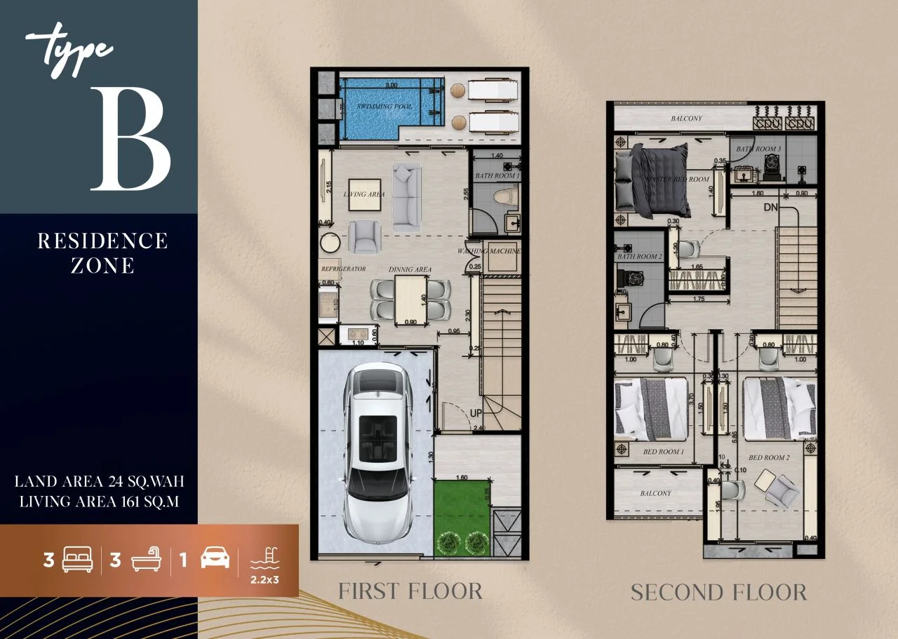 Вилла в Паттайе, Таиланд, 180 м² - миниатюра 8
