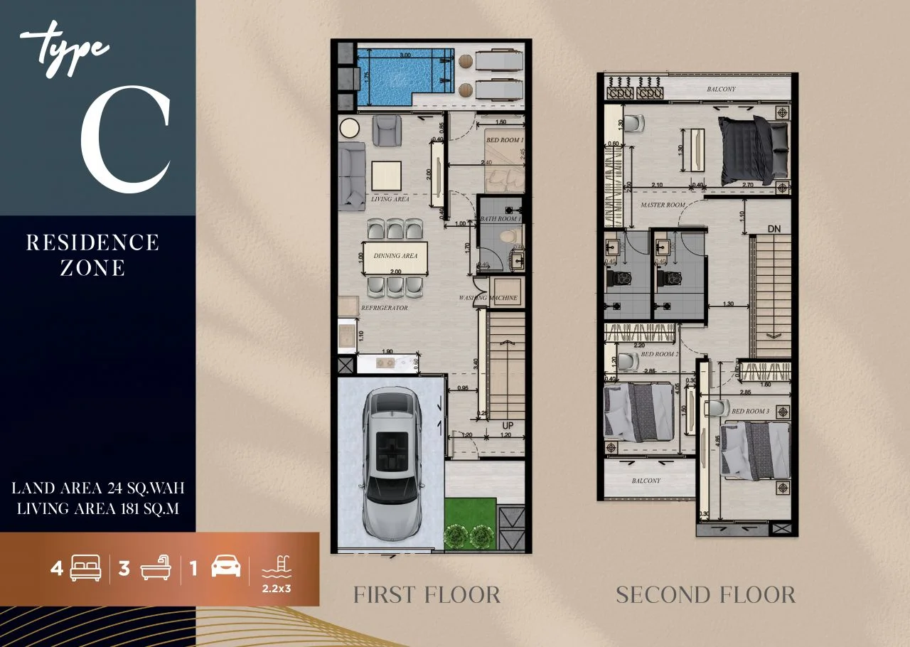 Вилла в Паттайе, Таиланд, 180 м² - миниатюра 9
