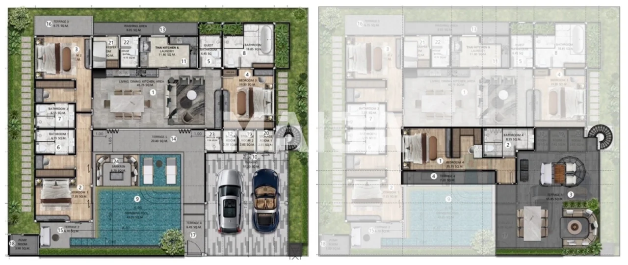 Вилла в Паттайе, Таиланд, 402.05 м² - миниатюра 2
