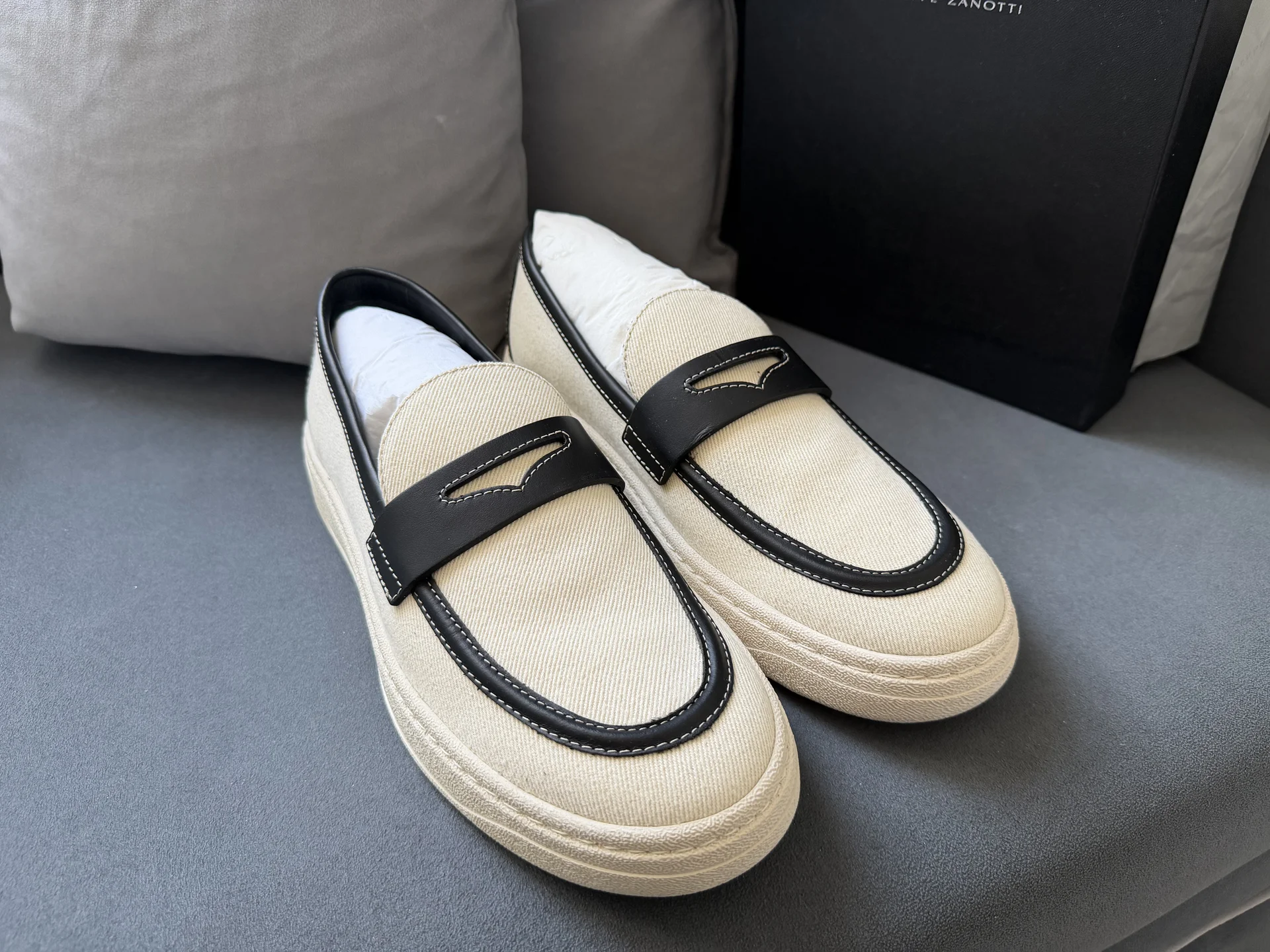 Лоферы слипоны giuseppe zanotti 42 оригинал - изображение 1