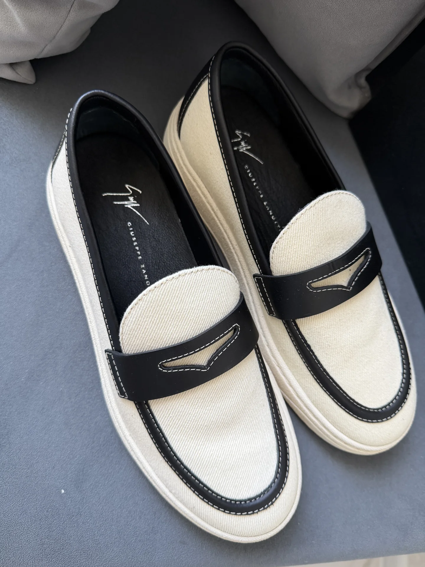Лоферы слипоны giuseppe zanotti 42 оригинал - миниатюра 3