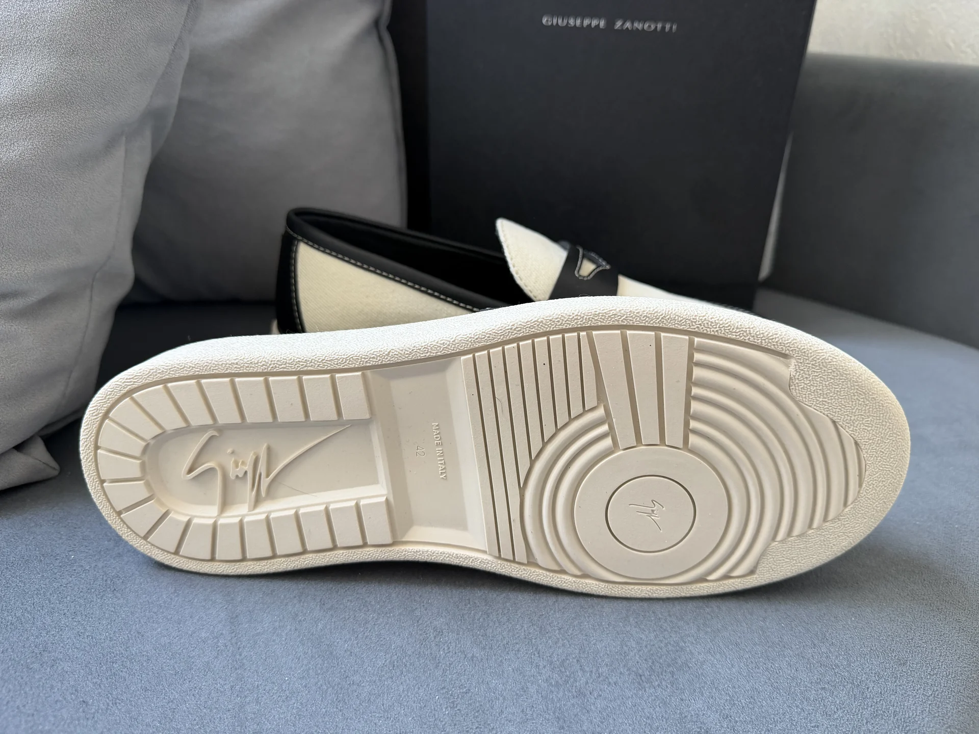Лоферы слипоны giuseppe zanotti 42 оригинал - миниатюра 5