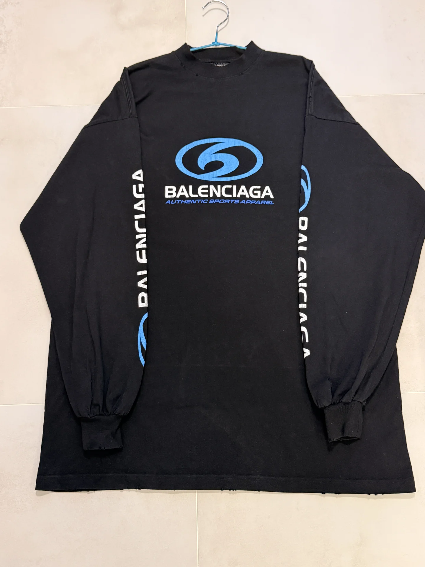 Balenciaga лонгслив оригинал - миниатюра 4