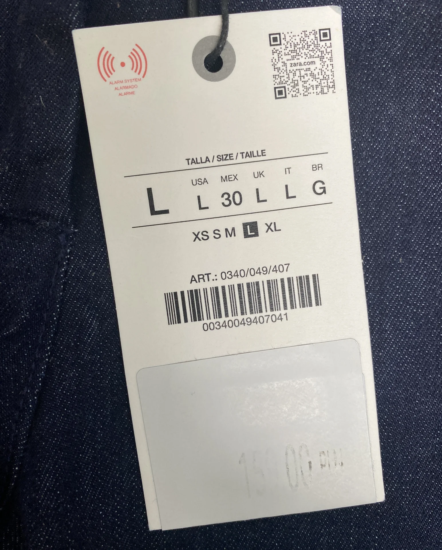 Zara джинсы-капри размер L НОВЫЕ - миниатюра 3