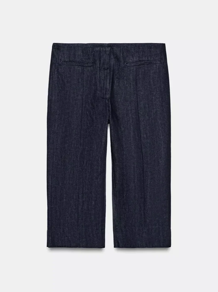 Zara джинсы-капри размер L НОВЫЕ - миниатюра 5