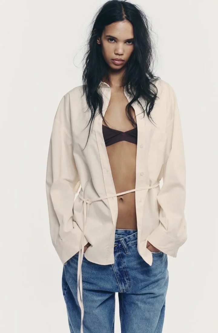 Zara рубашка НОВАЯ размер L - миниатюра 3