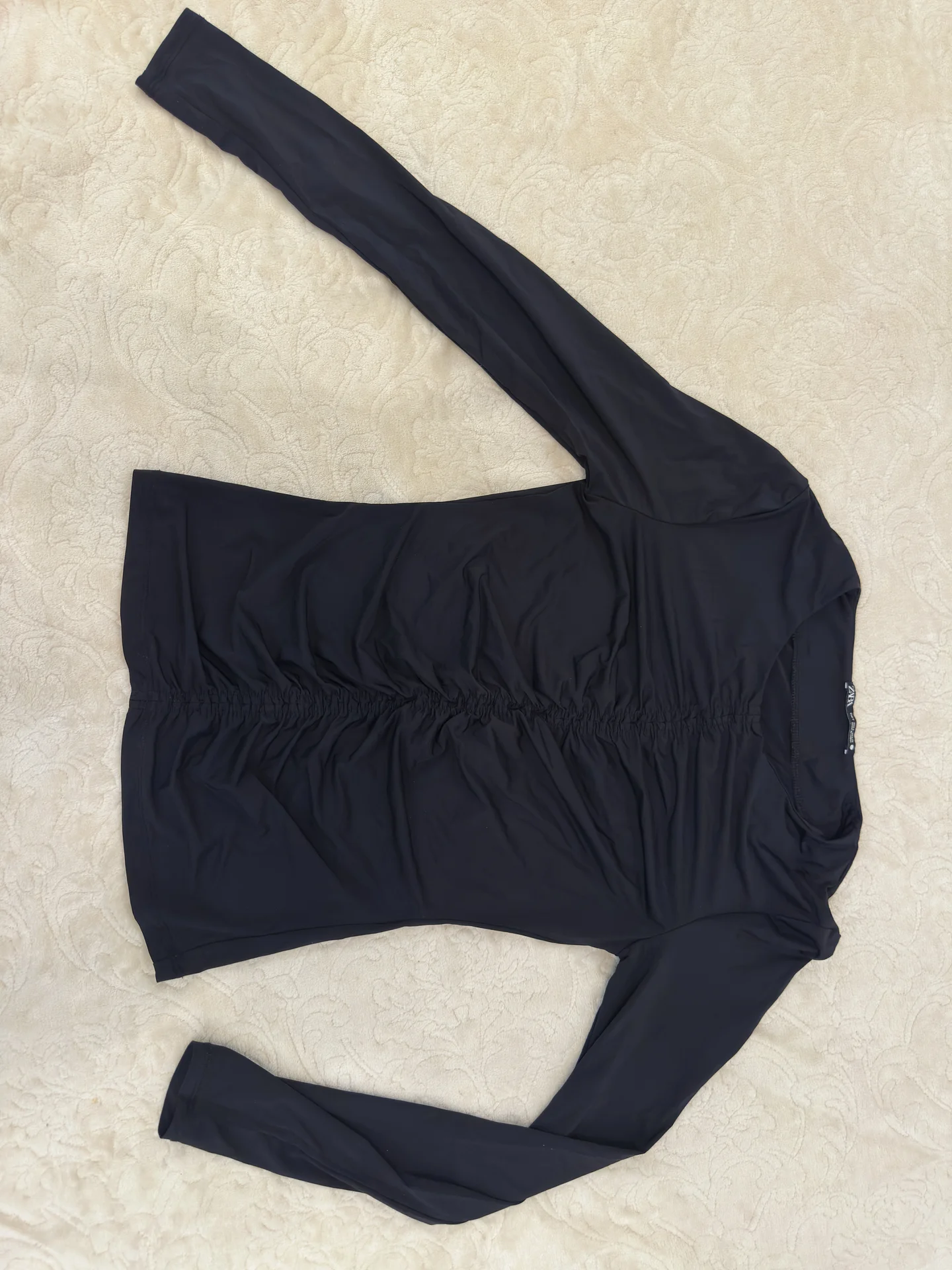 Лонгслив черный Zara - изображение 1