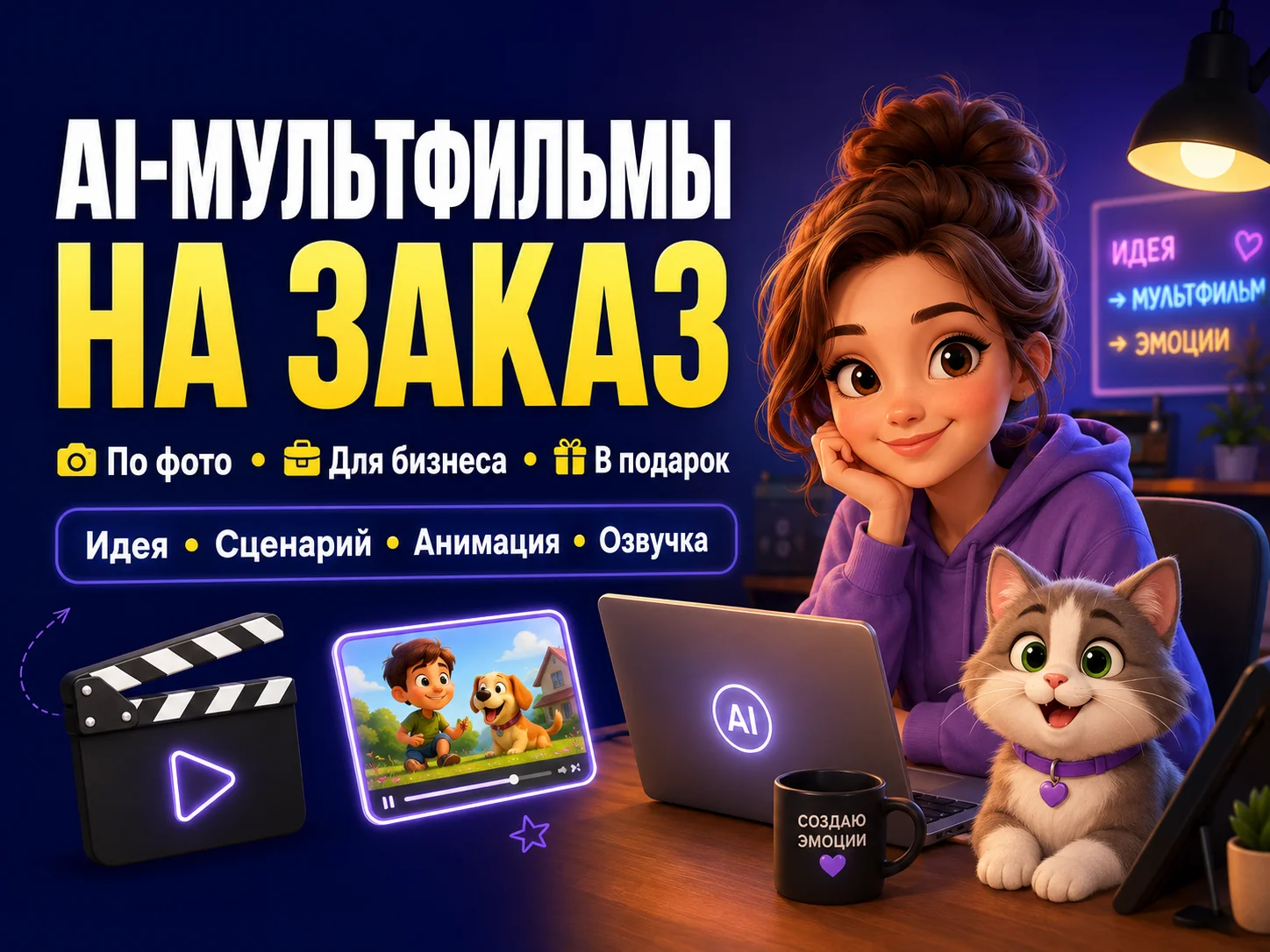 Персональный мультфильм по вашей истории - изображение 1