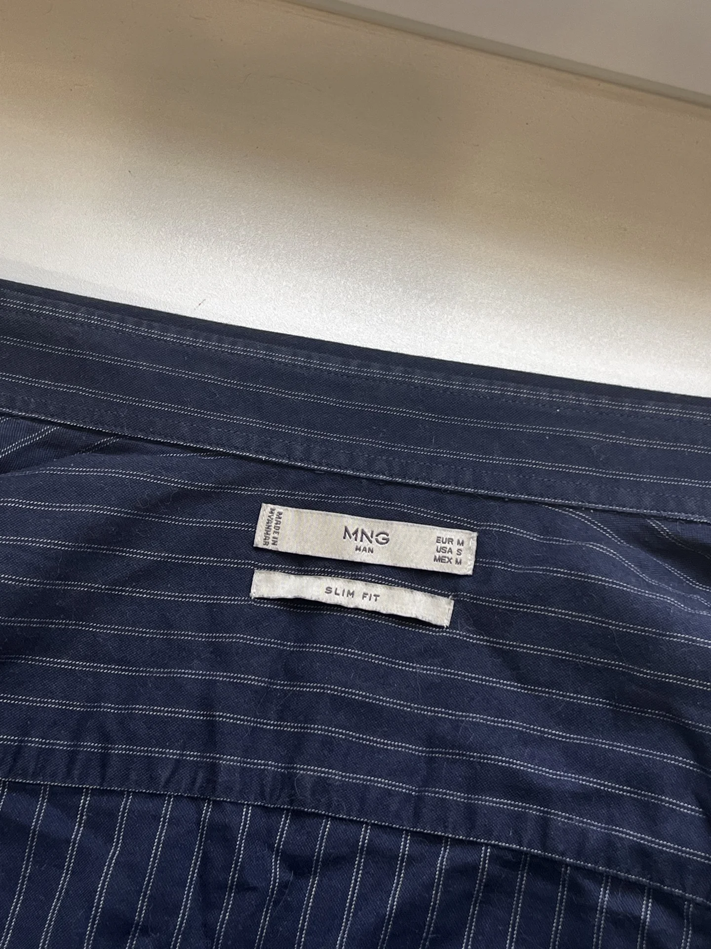 Рубашка Mango Man Slim Fit Patio - миниатюра 4