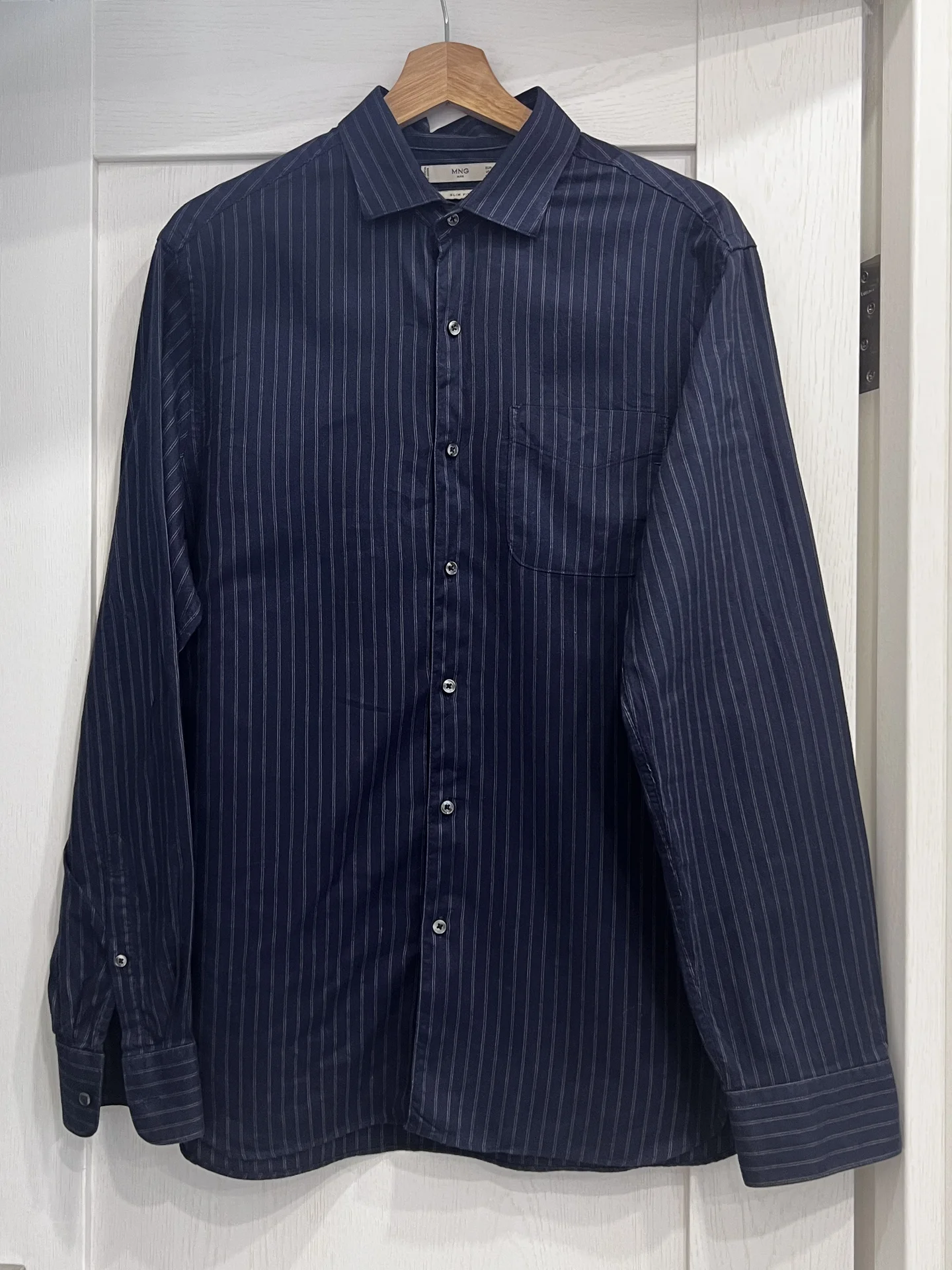 Рубашка Mango Man Slim Fit Patio - миниатюра 5