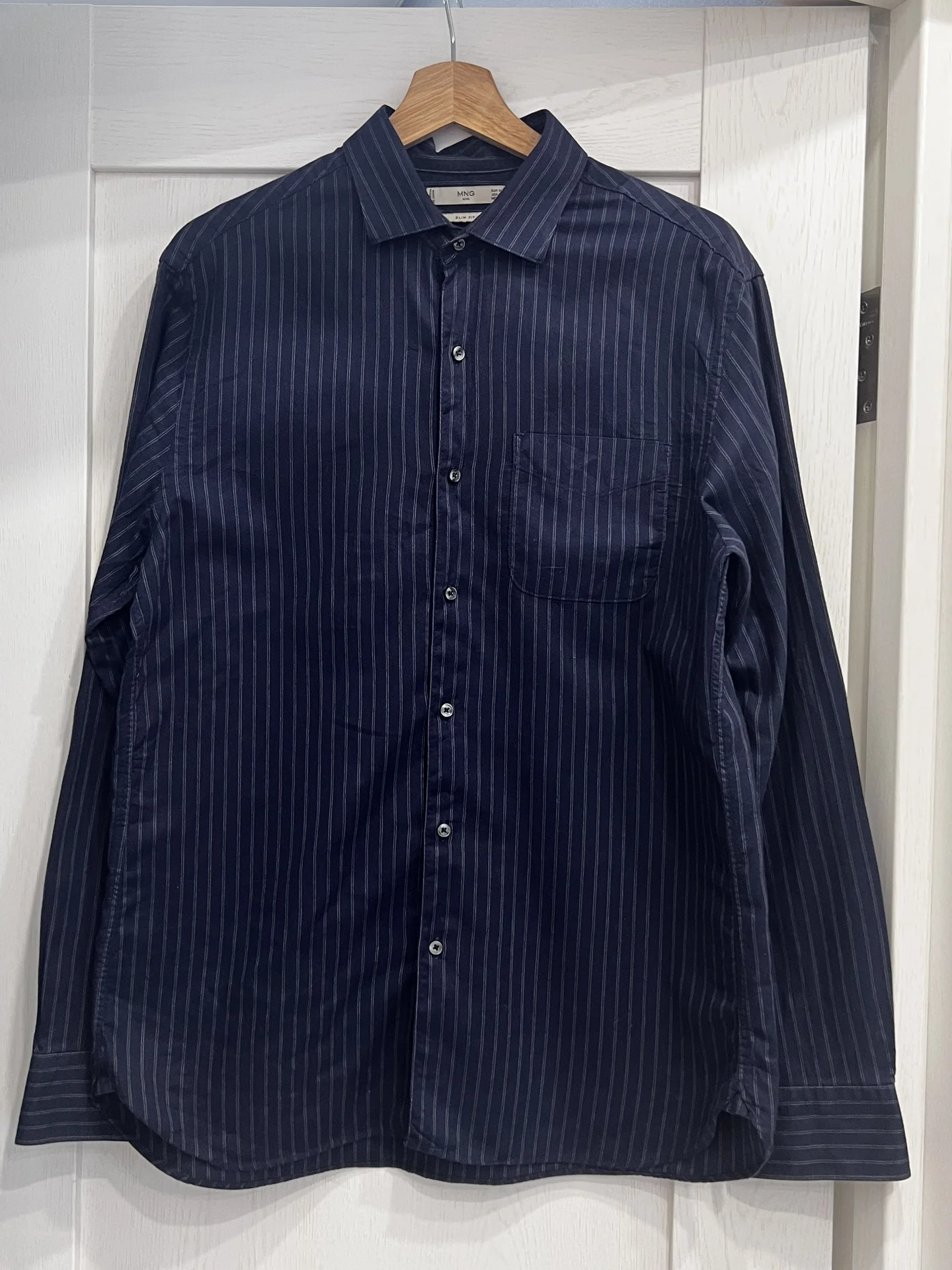 Рубашка Mango Man Slim Fit Patio - миниатюра 6