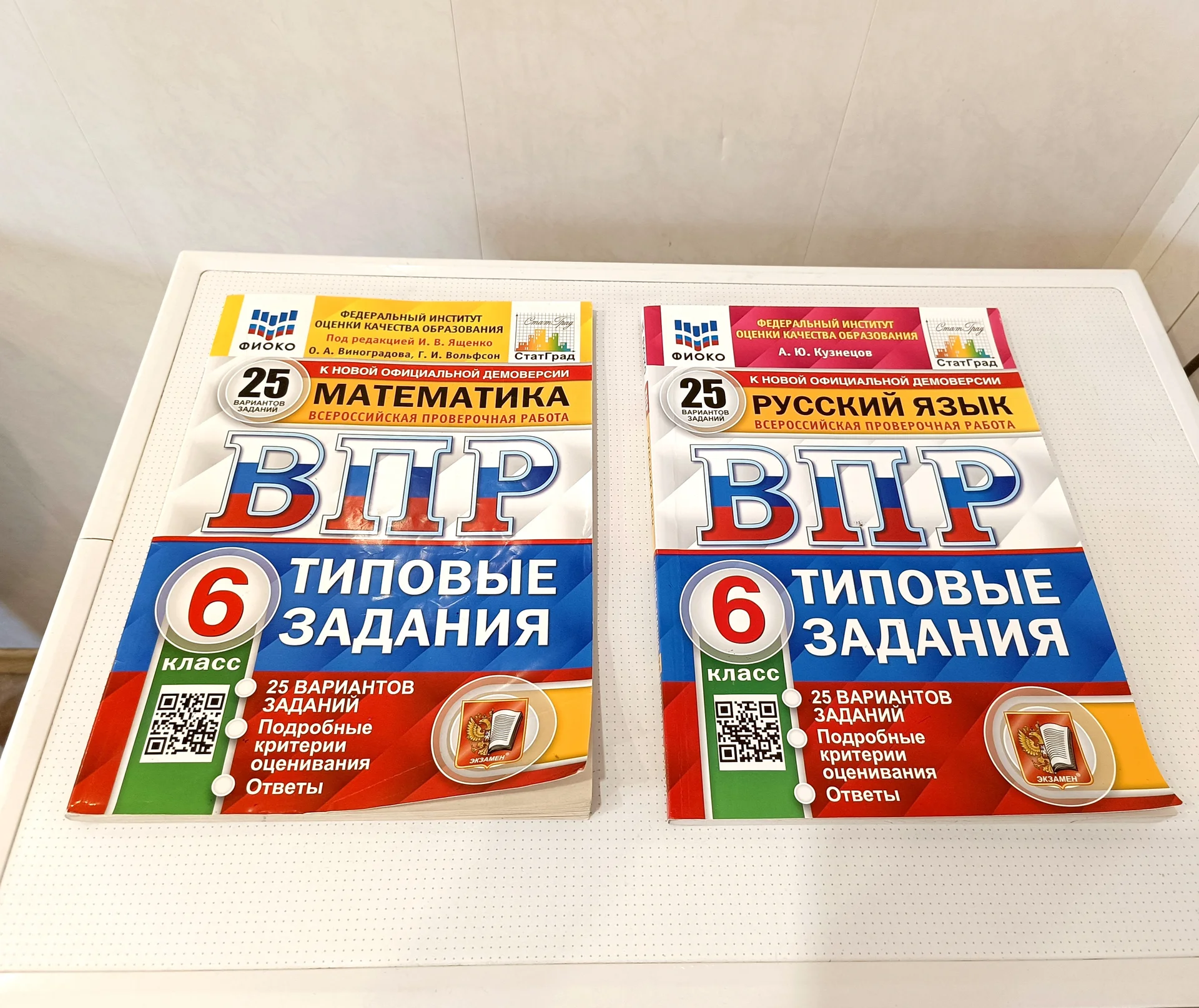 ВПР математика, Русский язык 6 кл набор 2 пособия