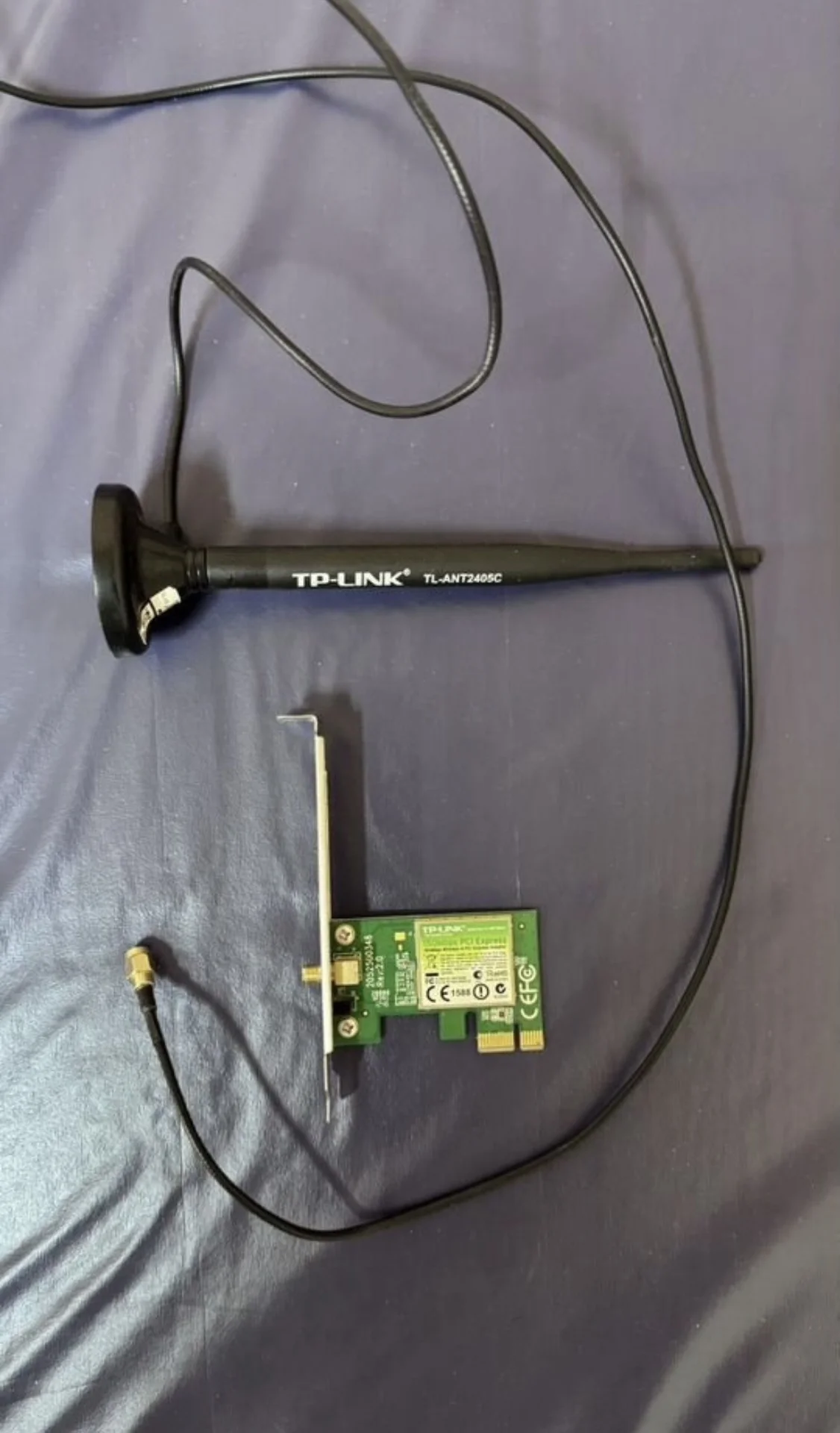 Сетевая карта WiFi TP-Link PCI-experess - миниатюра 2