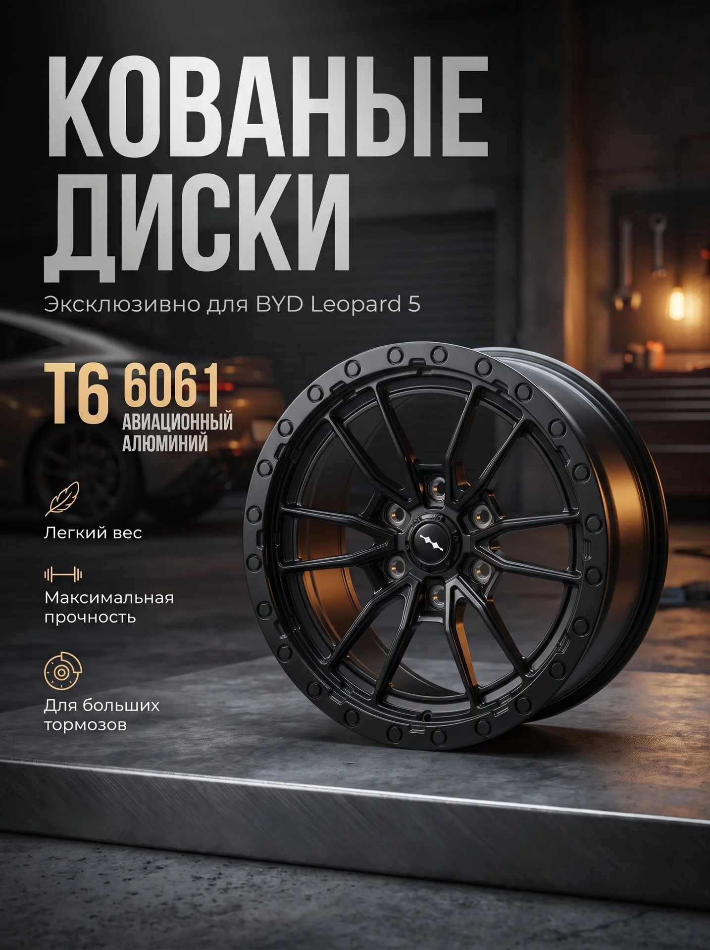 Кованые диски BYD Leopard 5 R18 6x139.7 - миниатюра 3