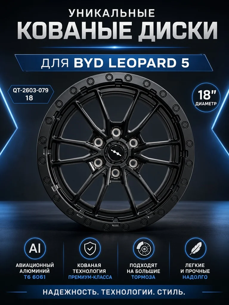 Кованые диски BYD Leopard 5 R18 6x139.7 - миниатюра 5