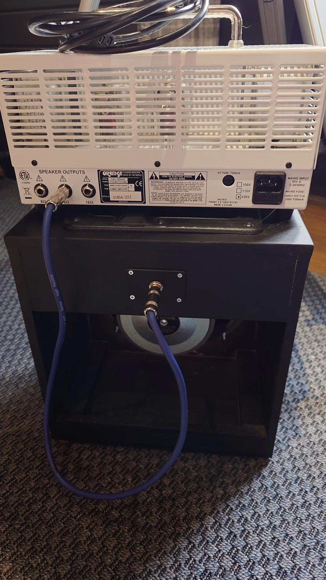 Ламповый усилитель Orange TT15 + Кабинет Celestion - миниатюра 2