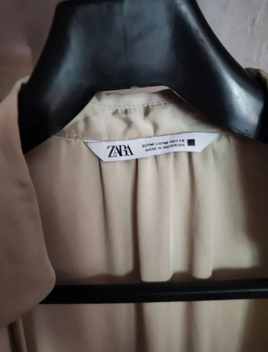 Атласная блузка zara - миниатюра 5