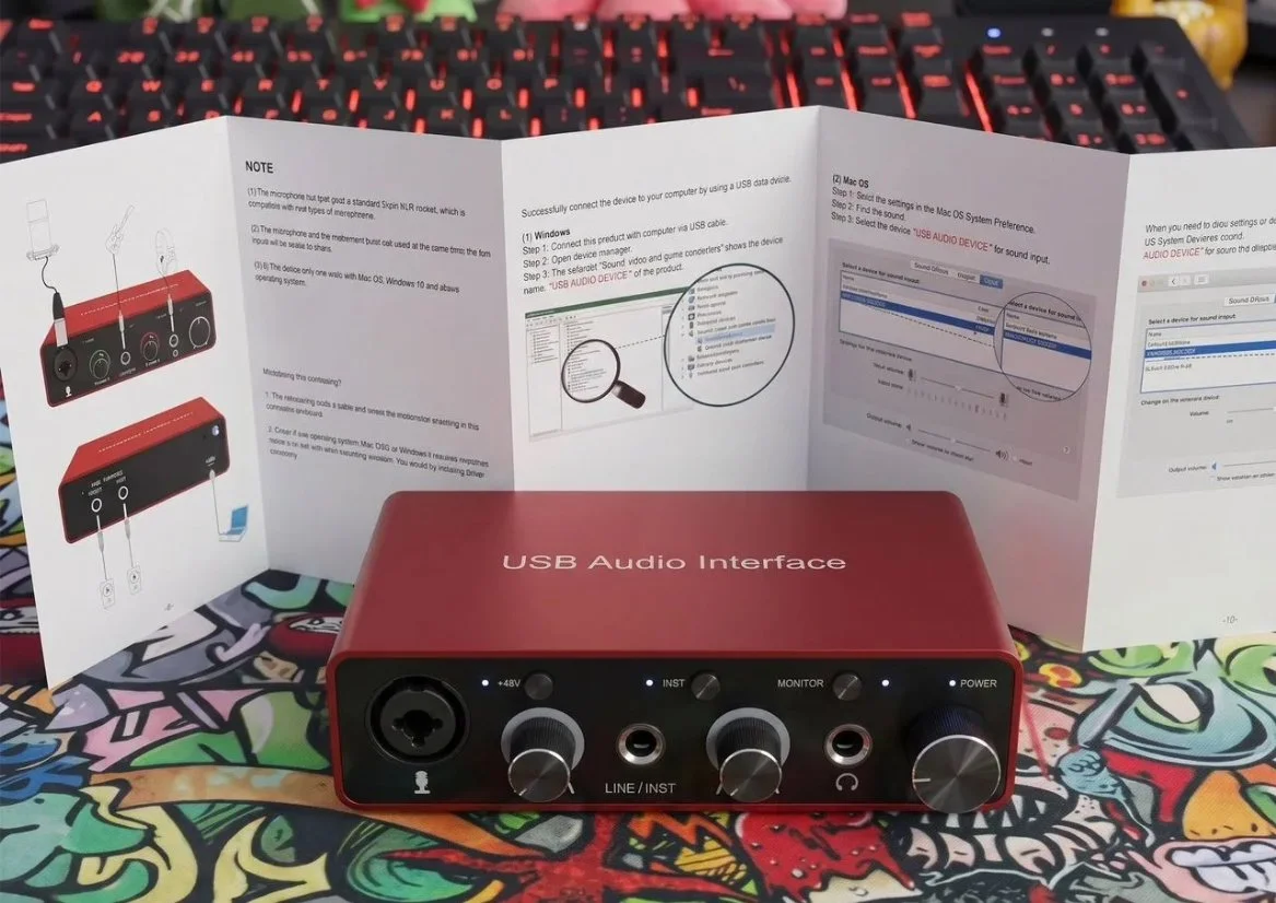 Внешняя звуковая карта аналог Focusrite - миниатюра 4