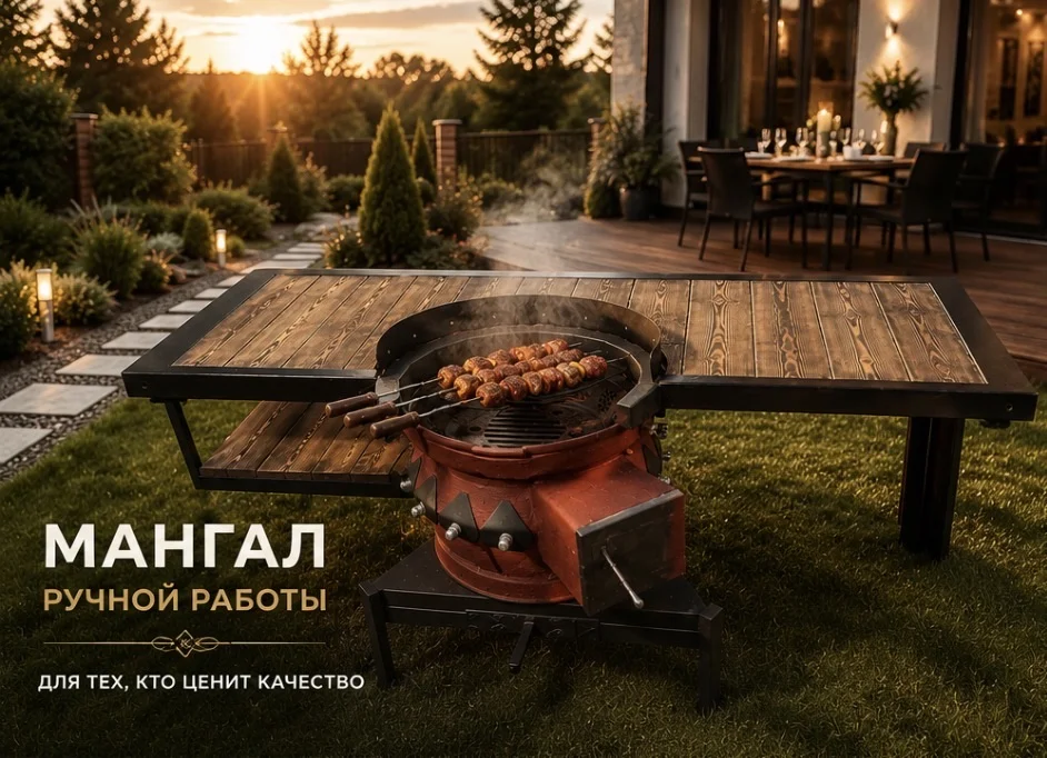 Авторский мангал-гриль ручной работы - изображение 1