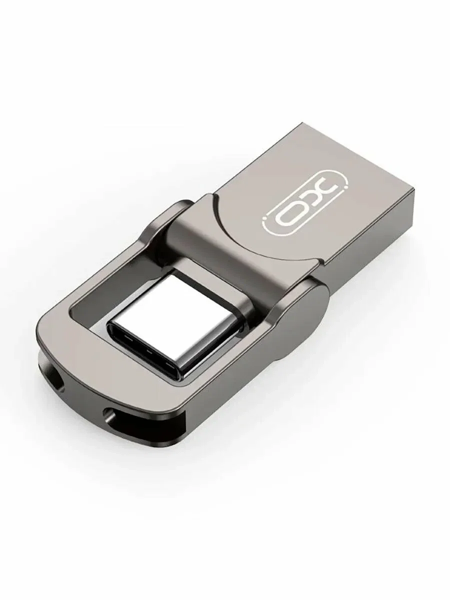 USB-флеш (USB 3.0 + Type-C) 128GB XO DK10 Серебро