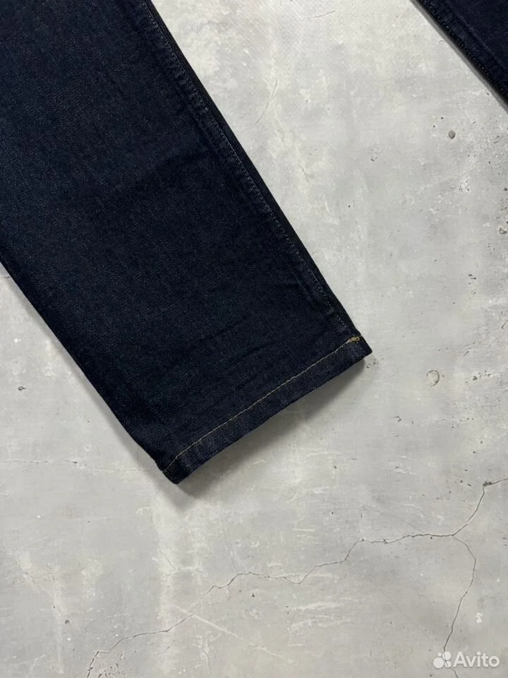 Джинсы Acne Studios 32:32 синие Ace Raw Gothic - миниатюра 5