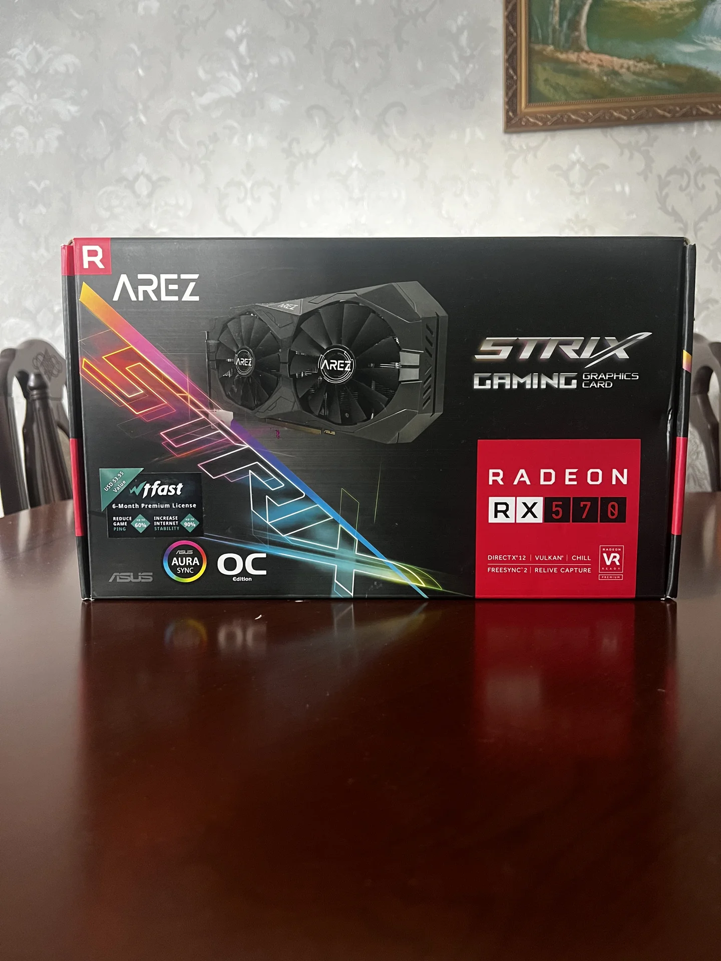 Видеокарта Asus Radeon RX570 (AREZ-STRIX-RX570-O4G - изображение 1