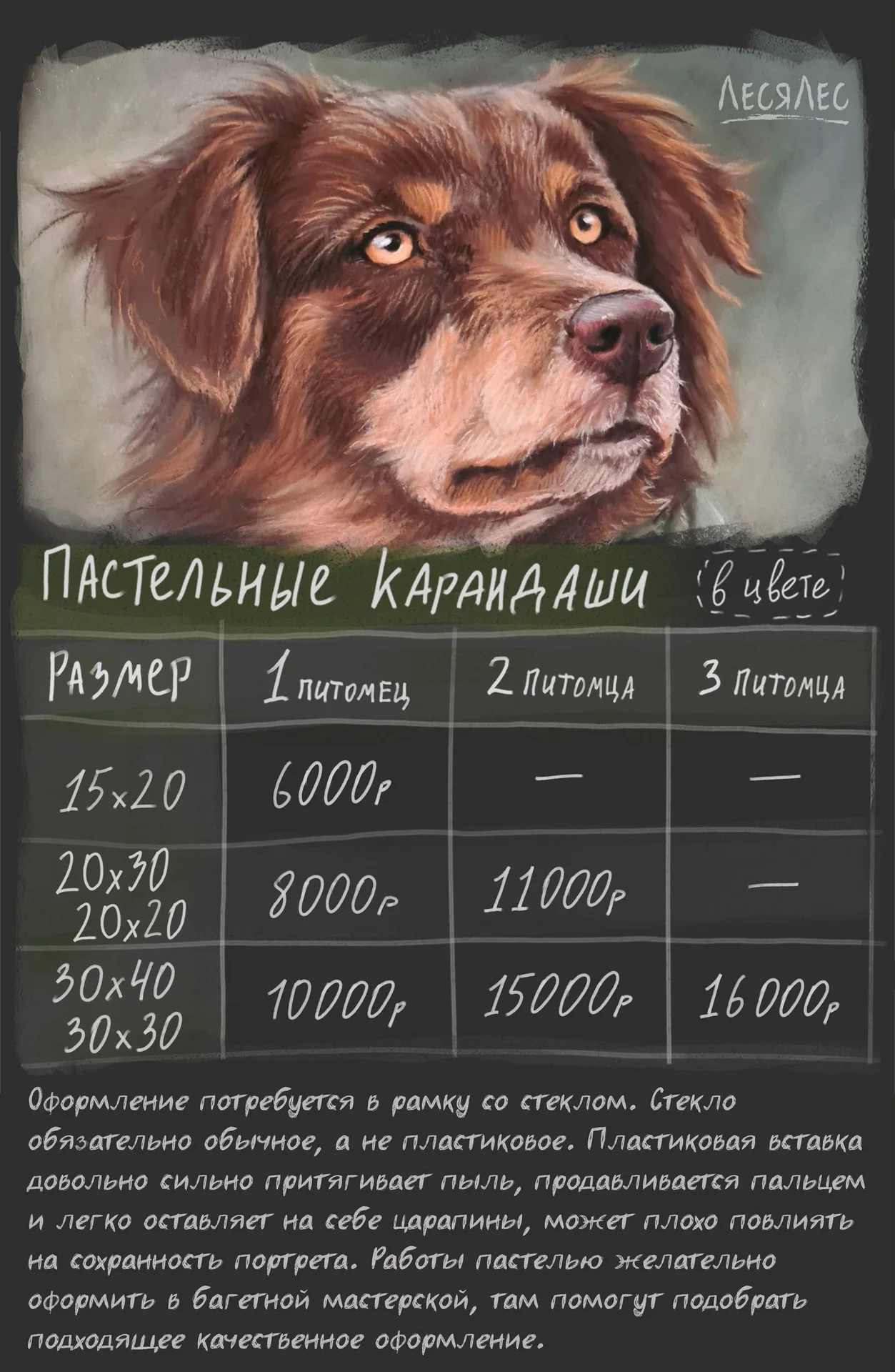 Портрет Питомца на заказ, Подарок, Рисунок - миниатюра 9