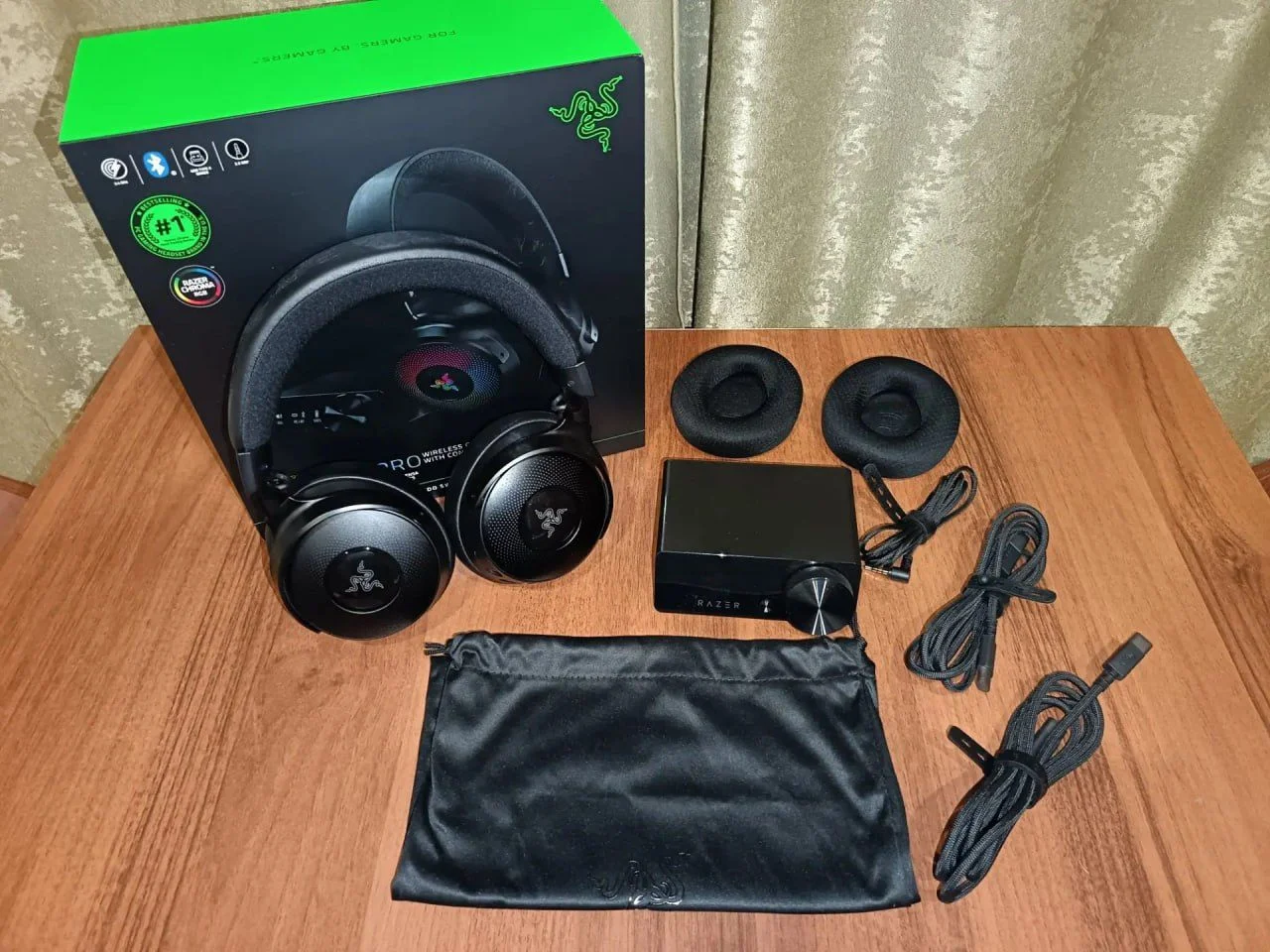Razer kraken v4 pro + тканевые амбушюры
