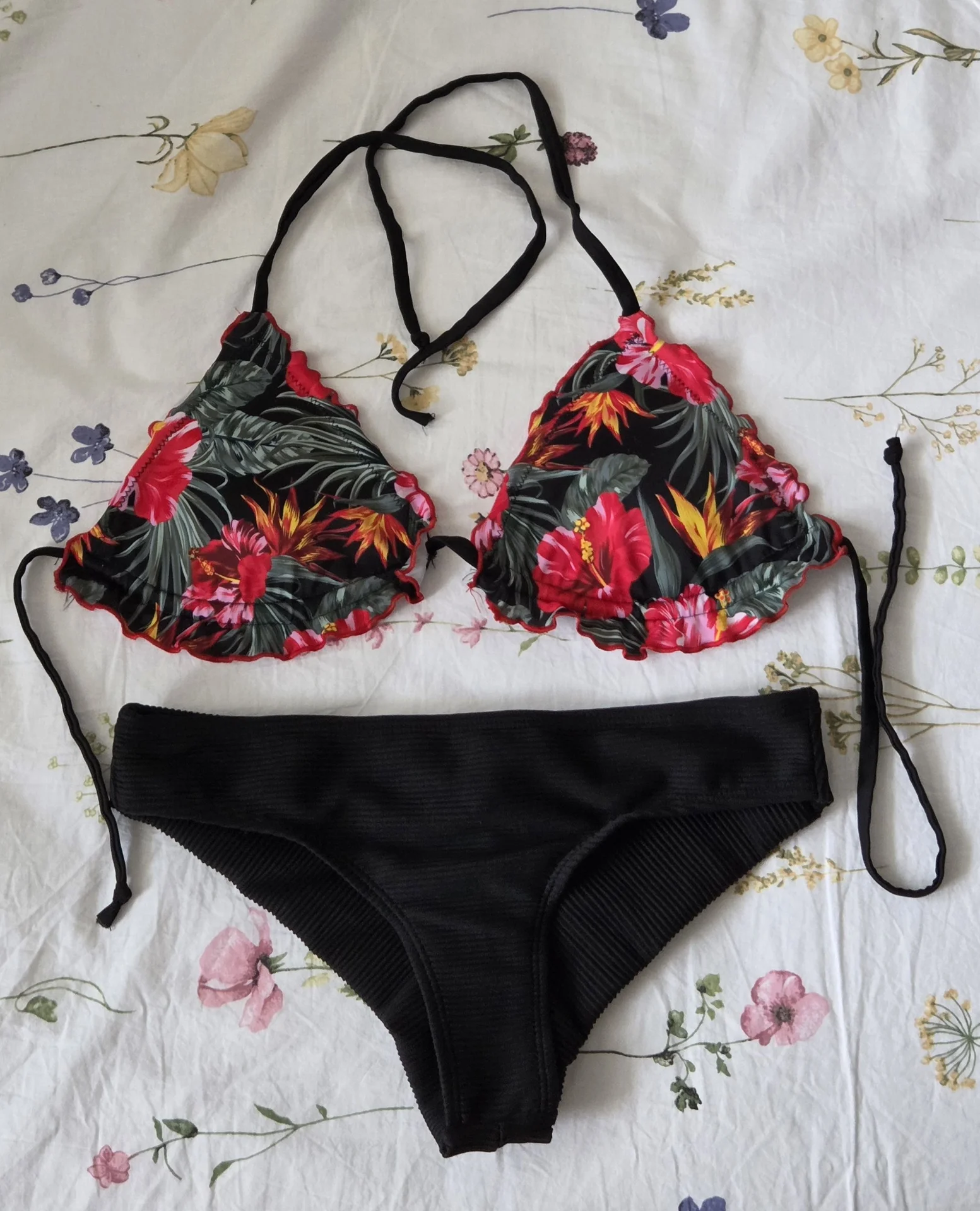 Купальник HOUSE BRAND XS тропики раздельный - изображение 1