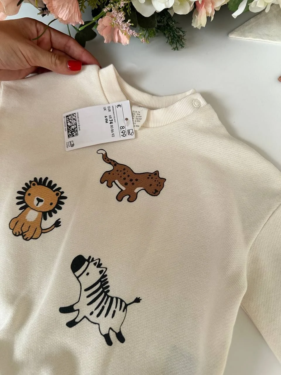 Стильный лук H&M свитшот и джинсы на мальчика 80 - миниатюра 4