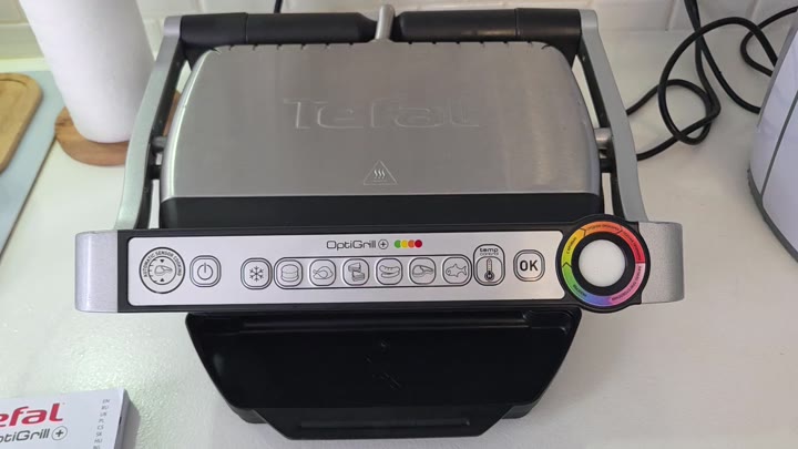 Электрический гриль Tefal OptiGrill+ - видео 4