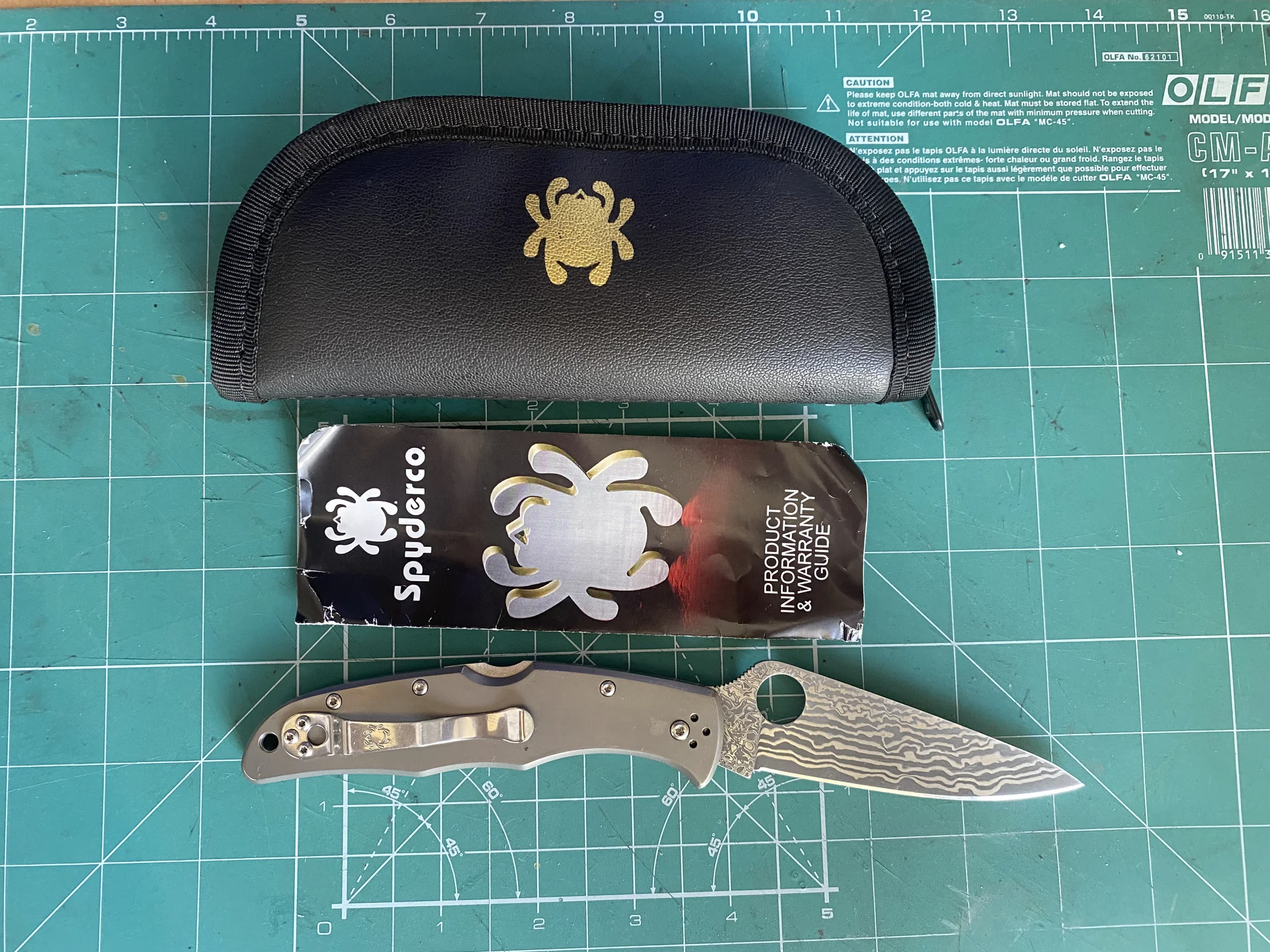 нож Spyderco Endura Damascus - миниатюра 3
