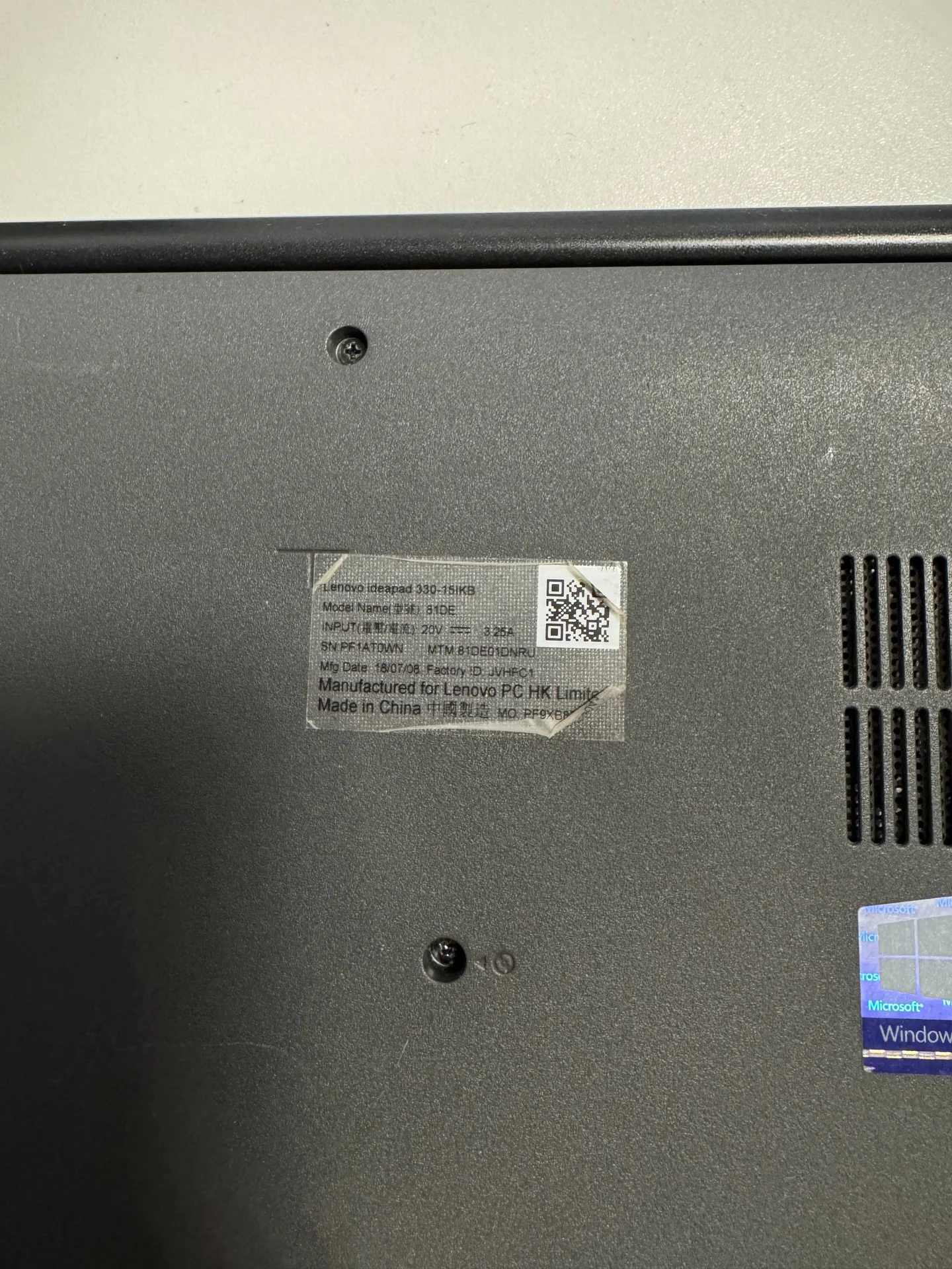 Ноутбук Lenovo ideapad 330-15IKB 81DE - миниатюра 3