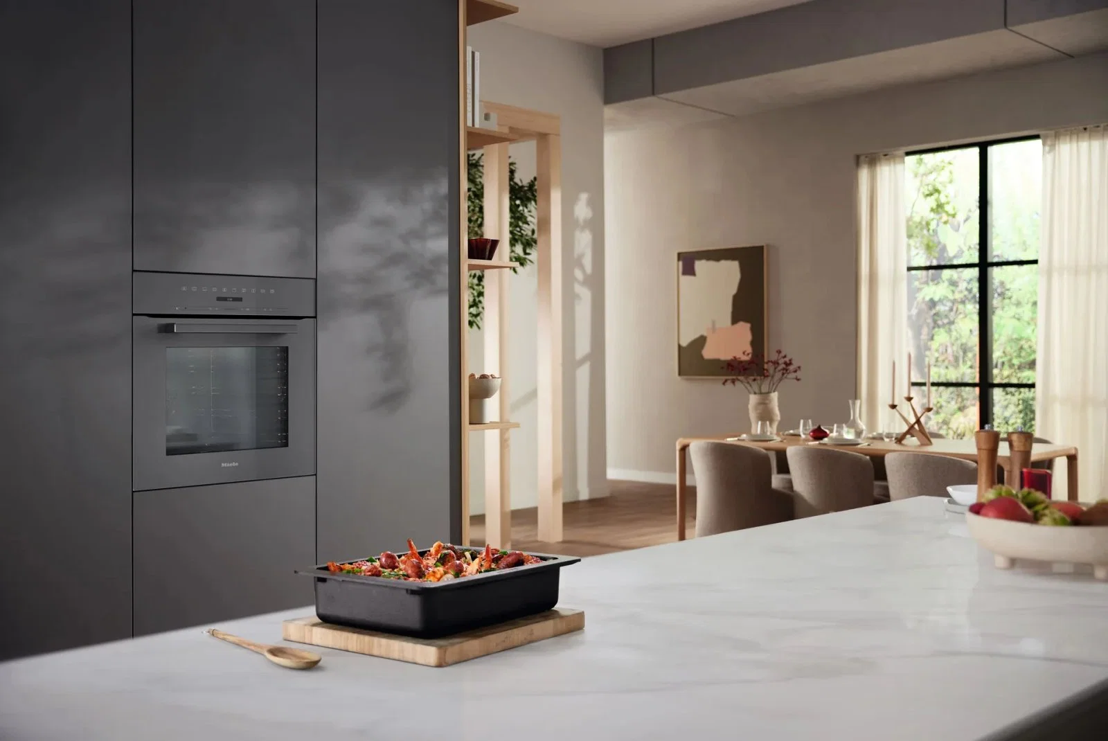 Духовой шкаф Miele H 7260 BP Графитовый серый - миниатюра 4
