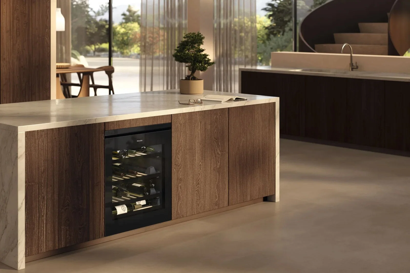 Встраиваемый винный шкаф Miele KWTUS 7054 F OBSW - миниатюра 4