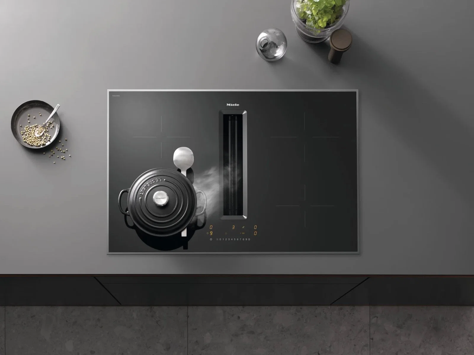 Варочная панель с вытяжкой Miele KMDA 7272 FR-U - миниатюра 3