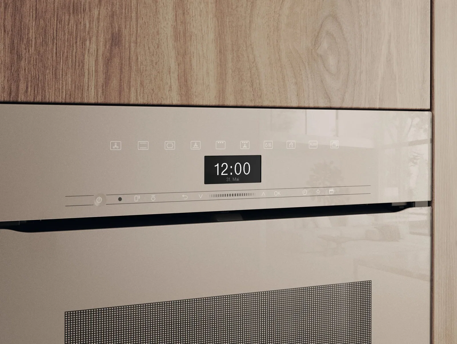 Духовой шкаф Miele H 7464 BPX Pearl Beige - миниатюра 2
