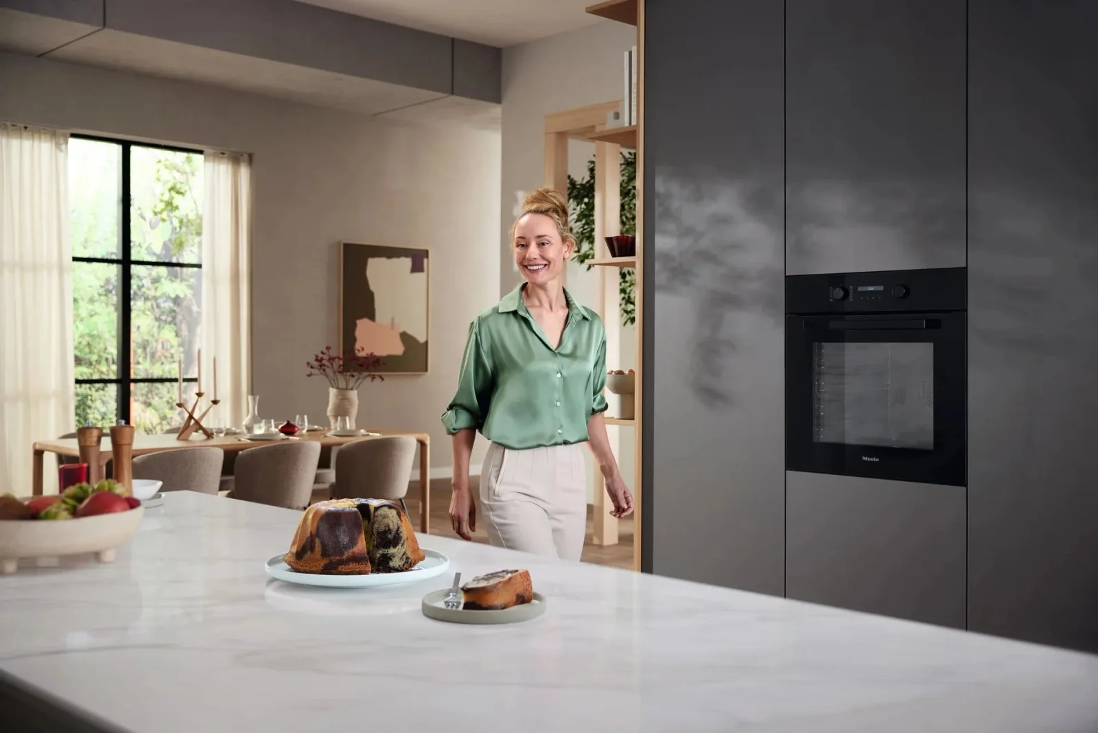 Духовой шкаф Miele H 2861 BP Чёрный обсидиан - миниатюра 4