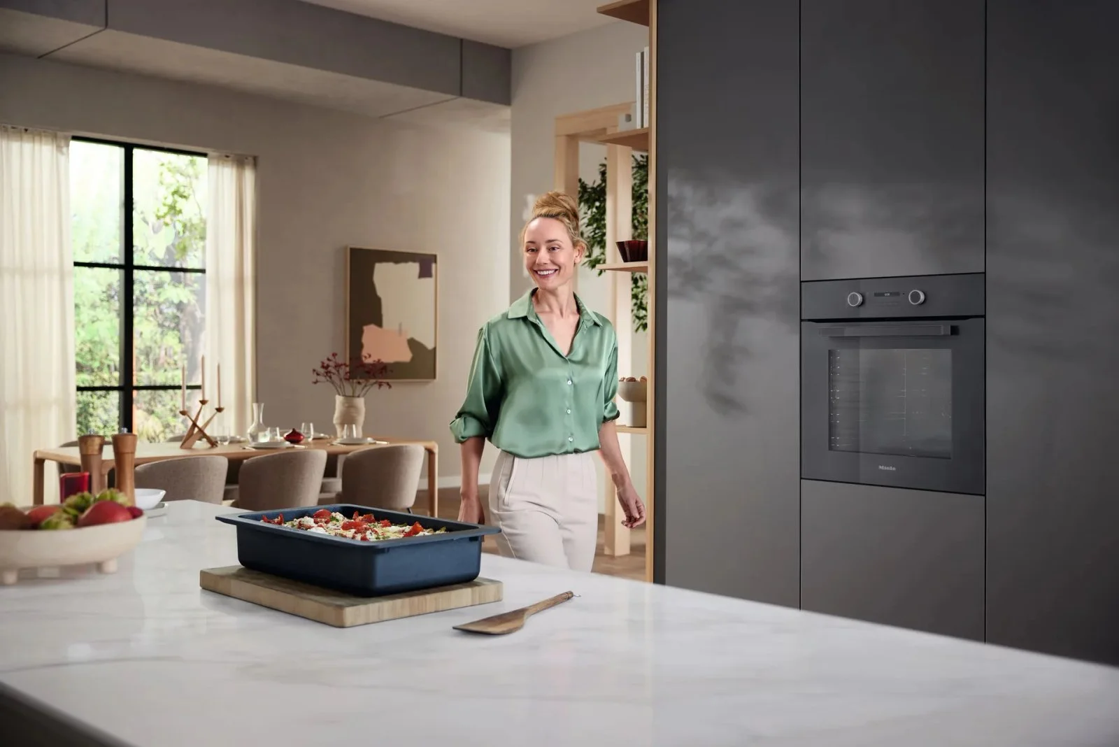 Духовой шкаф Miele H 2861 BP Графитовый серый - миниатюра 4