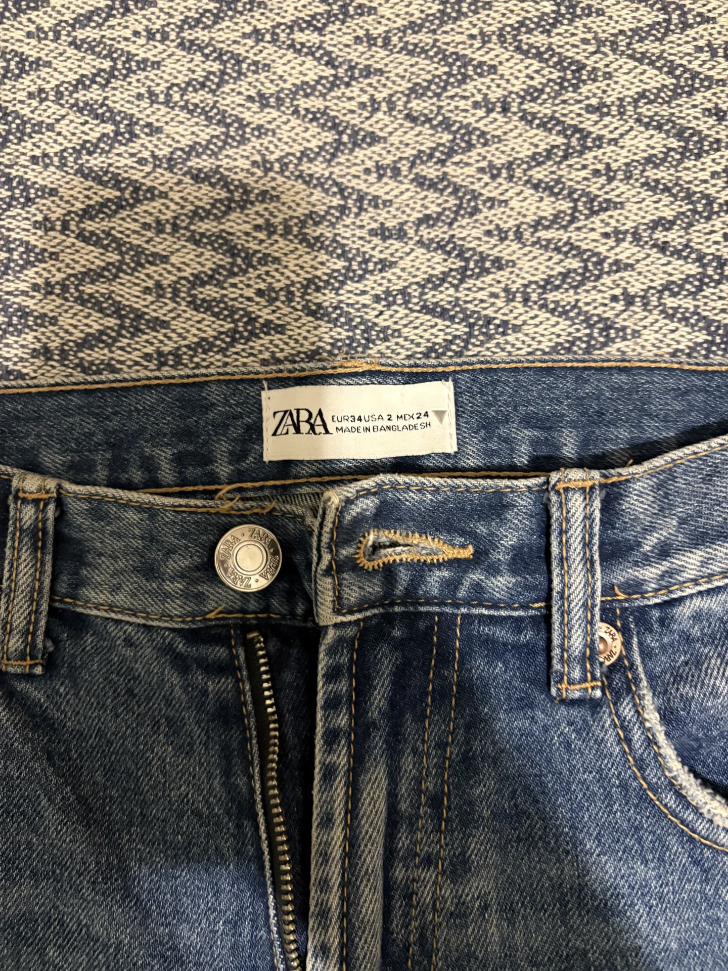 джинсы zara 34 - миниатюра 2