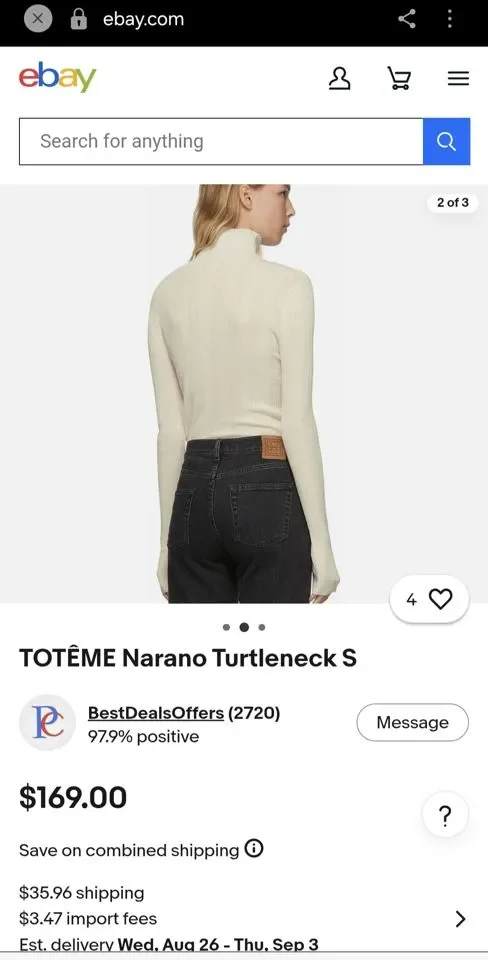Toteme водолазка - миниатюра 6