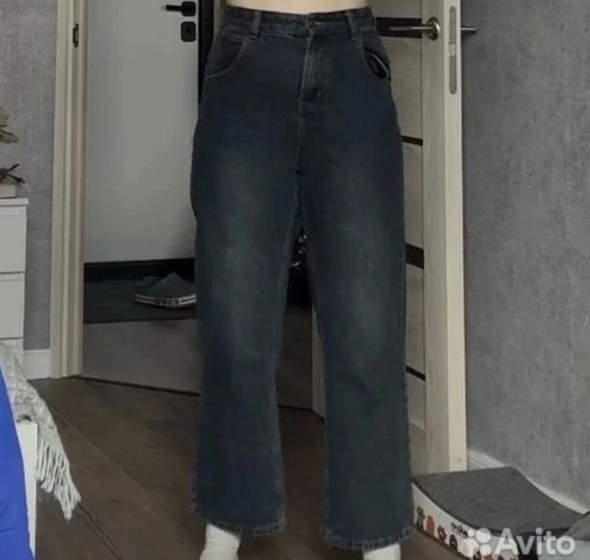 Джинсы трубы свободные samalex’s jeans - миниатюра 2