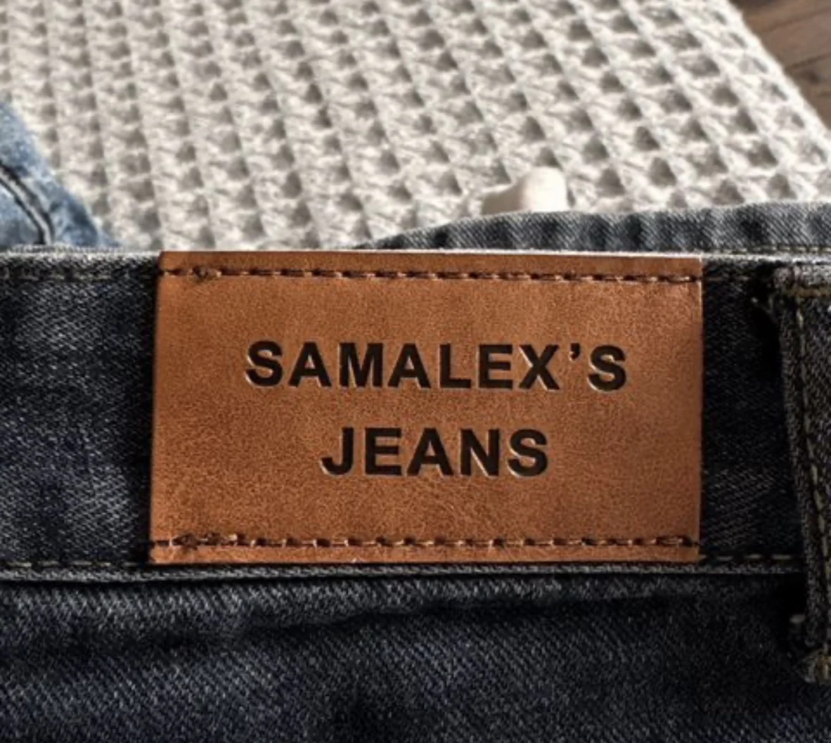 Джинсы трубы свободные samalex’s jeans - миниатюра 7